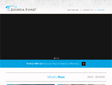 Tablet Screenshot of joshuafund.com